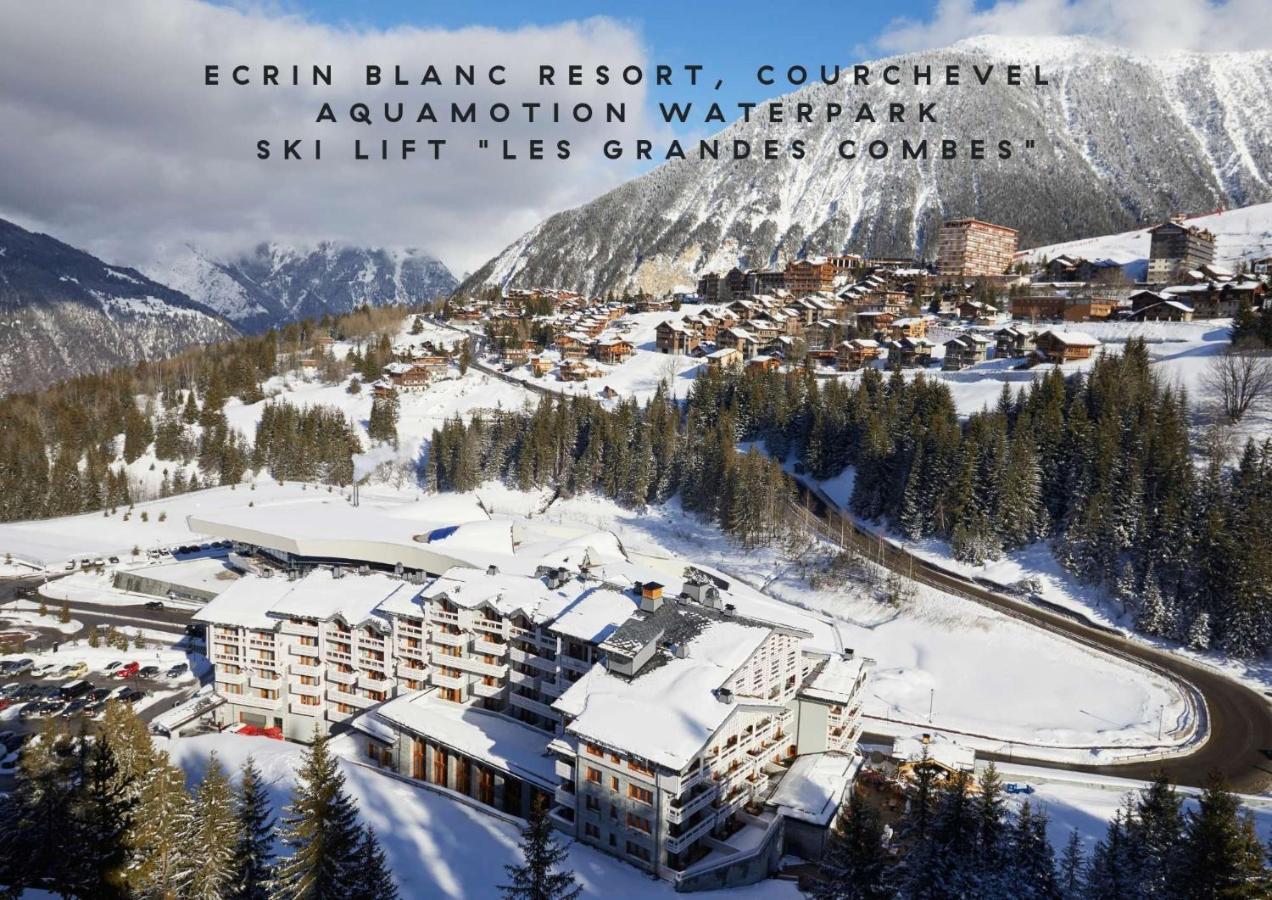 Ecrin Blanc Resort Courchevel - Aquapark Kültér fotó